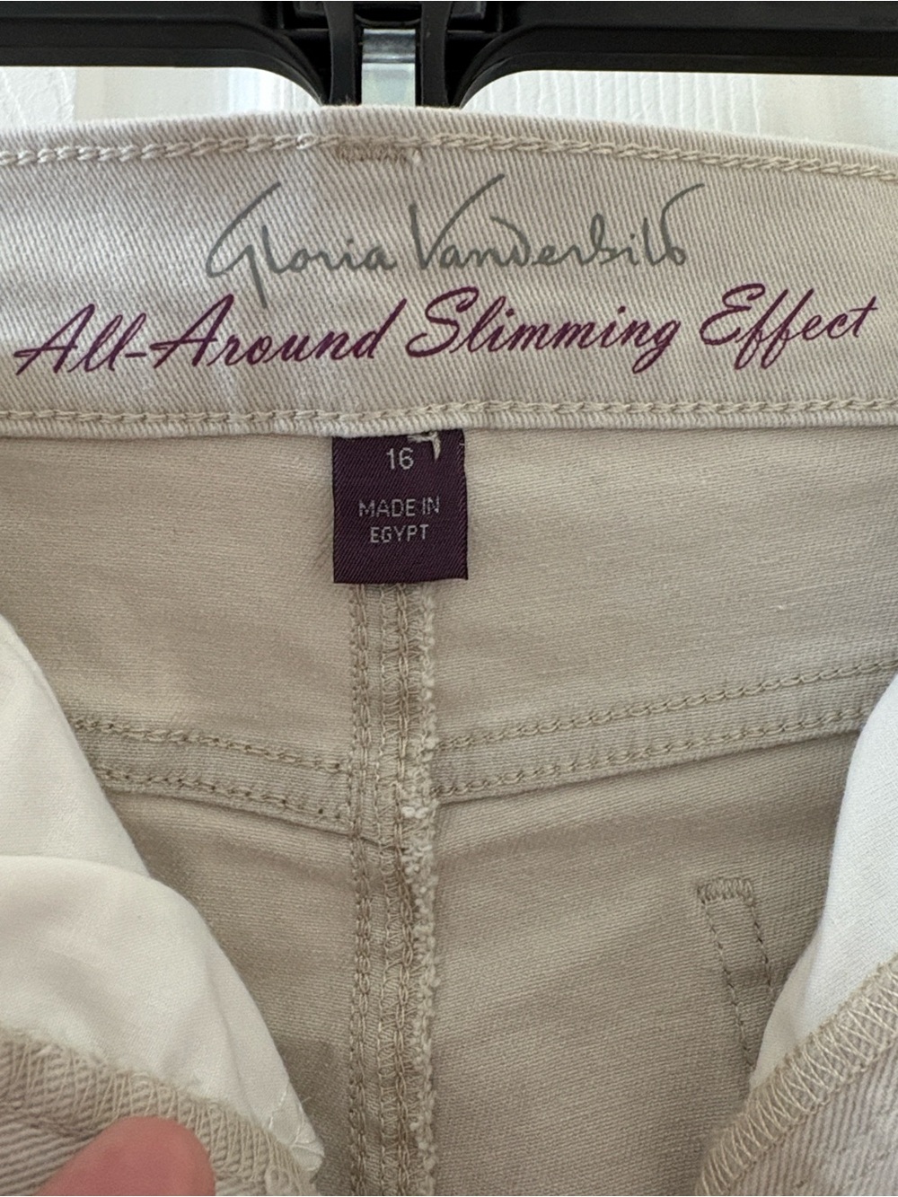 Gloria Vanderbilt Classic Amanda Capri All Around Slimming Effect Size 16 - Picture 5 of 7